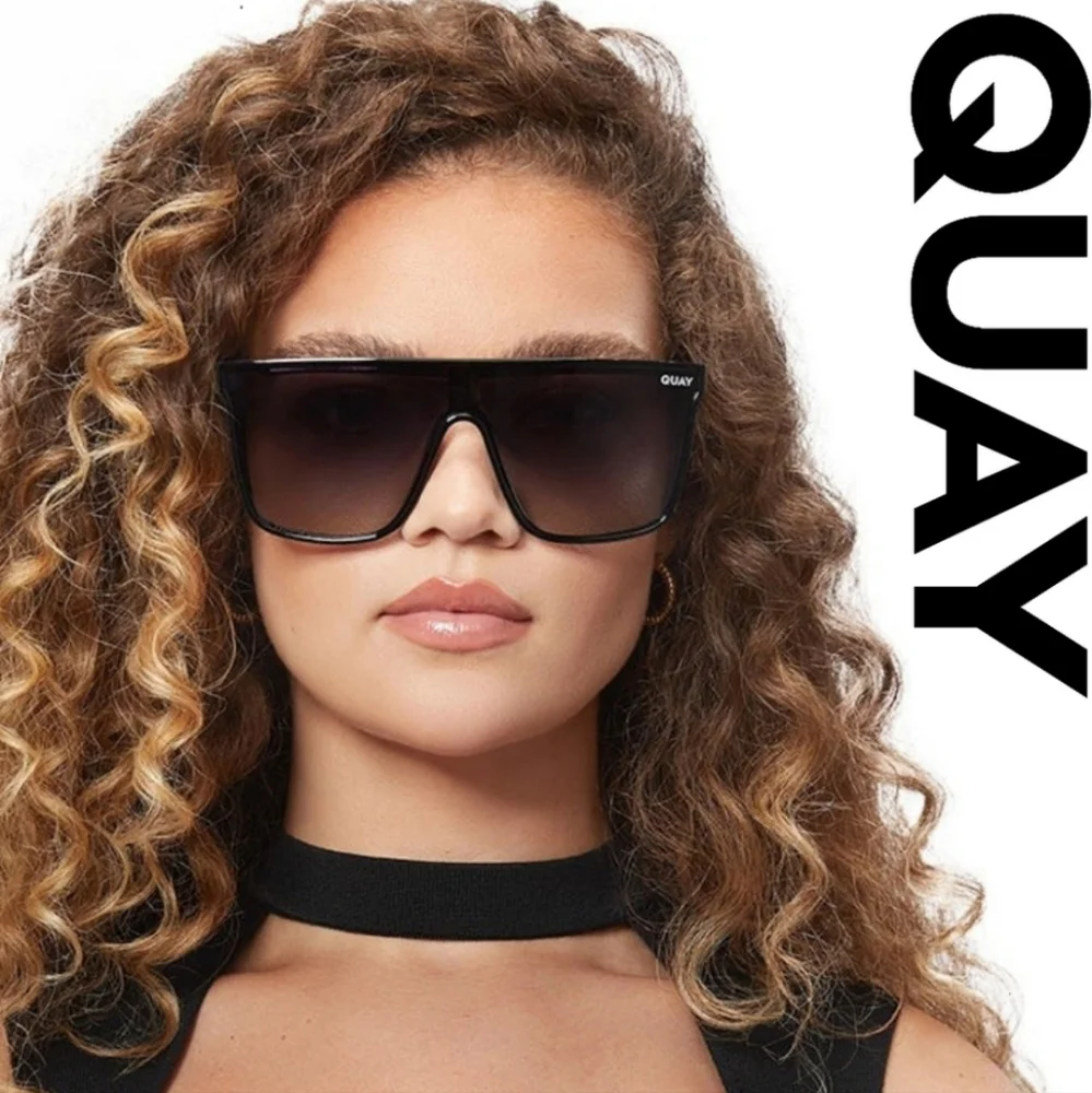 Quay Australia - Nightfall - Bestseller - Black Frame/ Smoke Lens - Medium